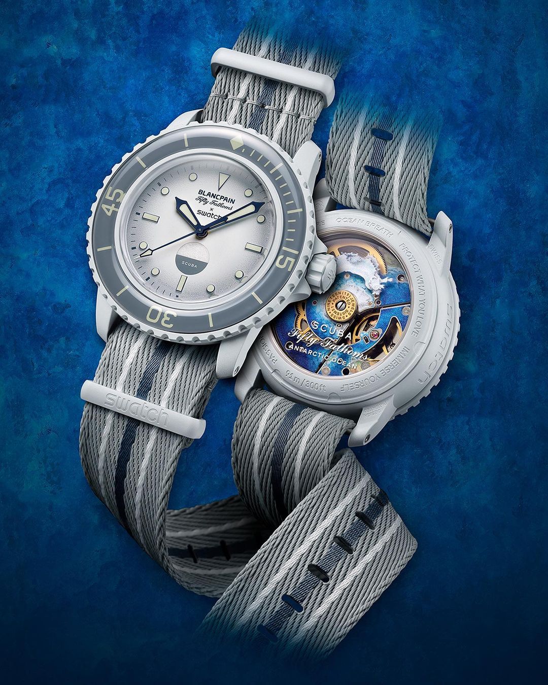 Blancpain X Swatch unveils The Bioceramic Fifty Fathoms Collection