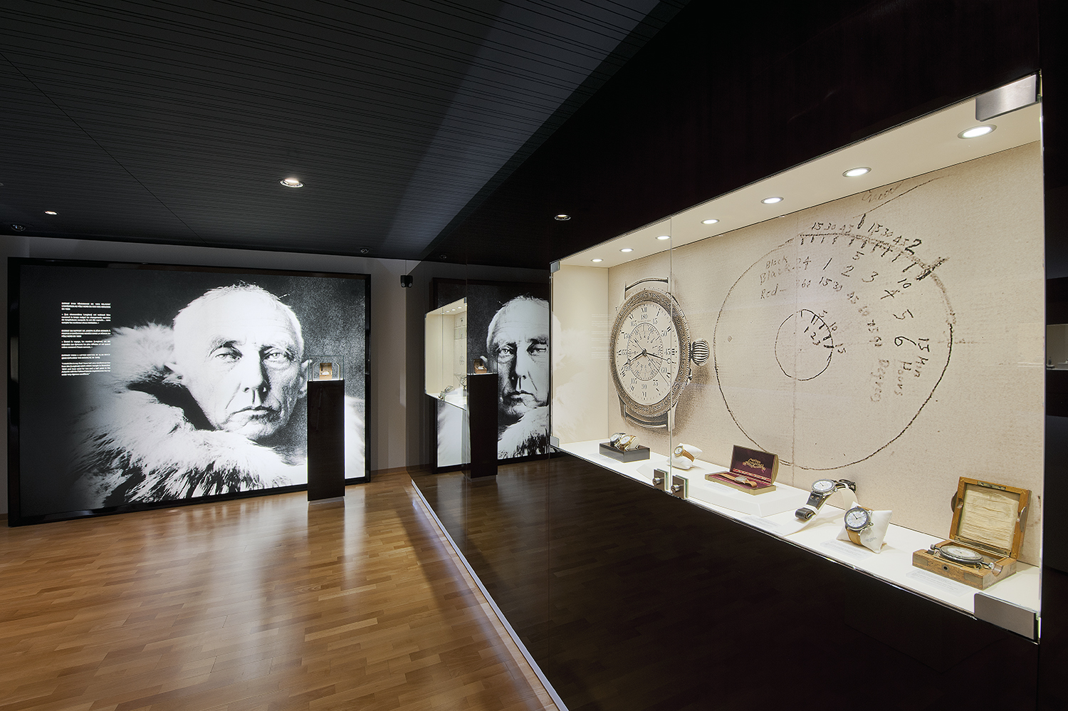 This section is devoted to adventure and the pioneering spirit. The brand's products were part of various adventures across the globe. Charles Lindbergh, Philip van Horn Weems, Roald Amundsen, Amelia Earhart and Paul-Emile Victor, among others, were able to use the brand's expertise to conquer the air, the oceans or the land.
