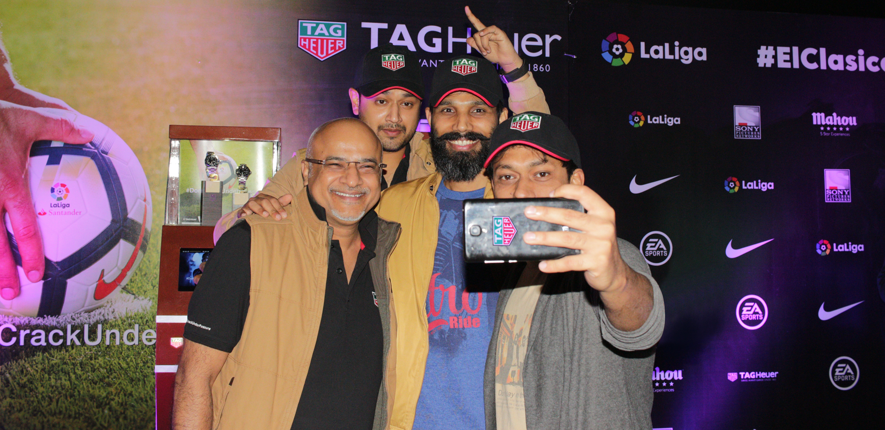 Ashok Goel and Achin Goel with the TAG Retail partners