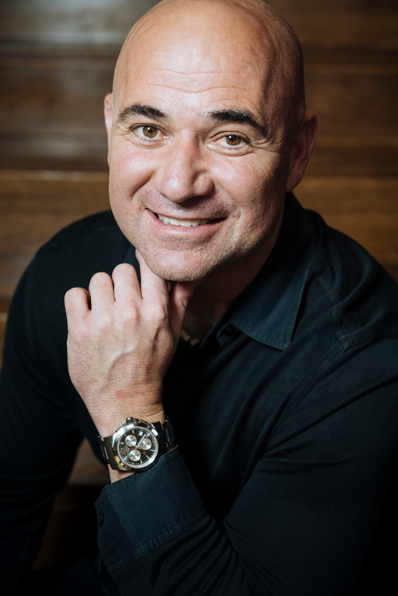 Andre Agassi celebrates ten years with Longines