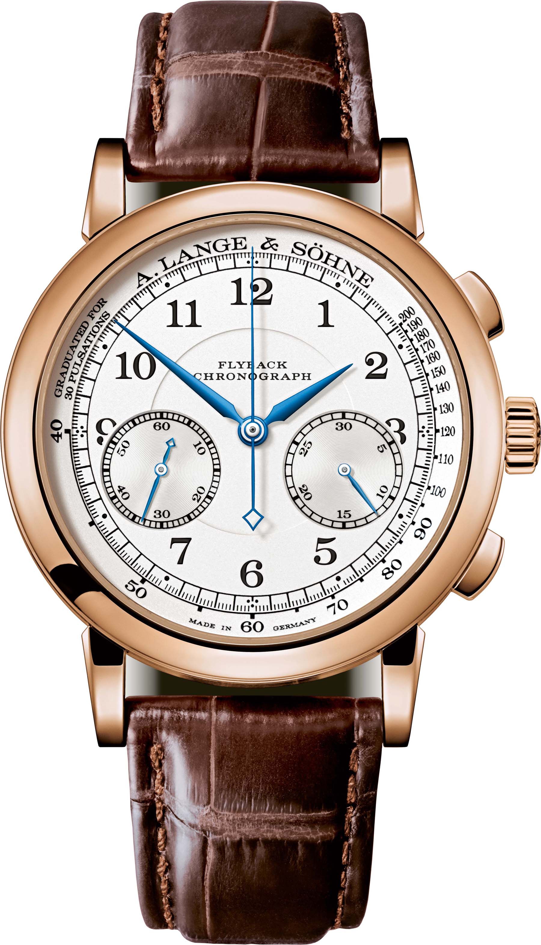 1815 Chronograph in pink-gold with argenté-coloured dial