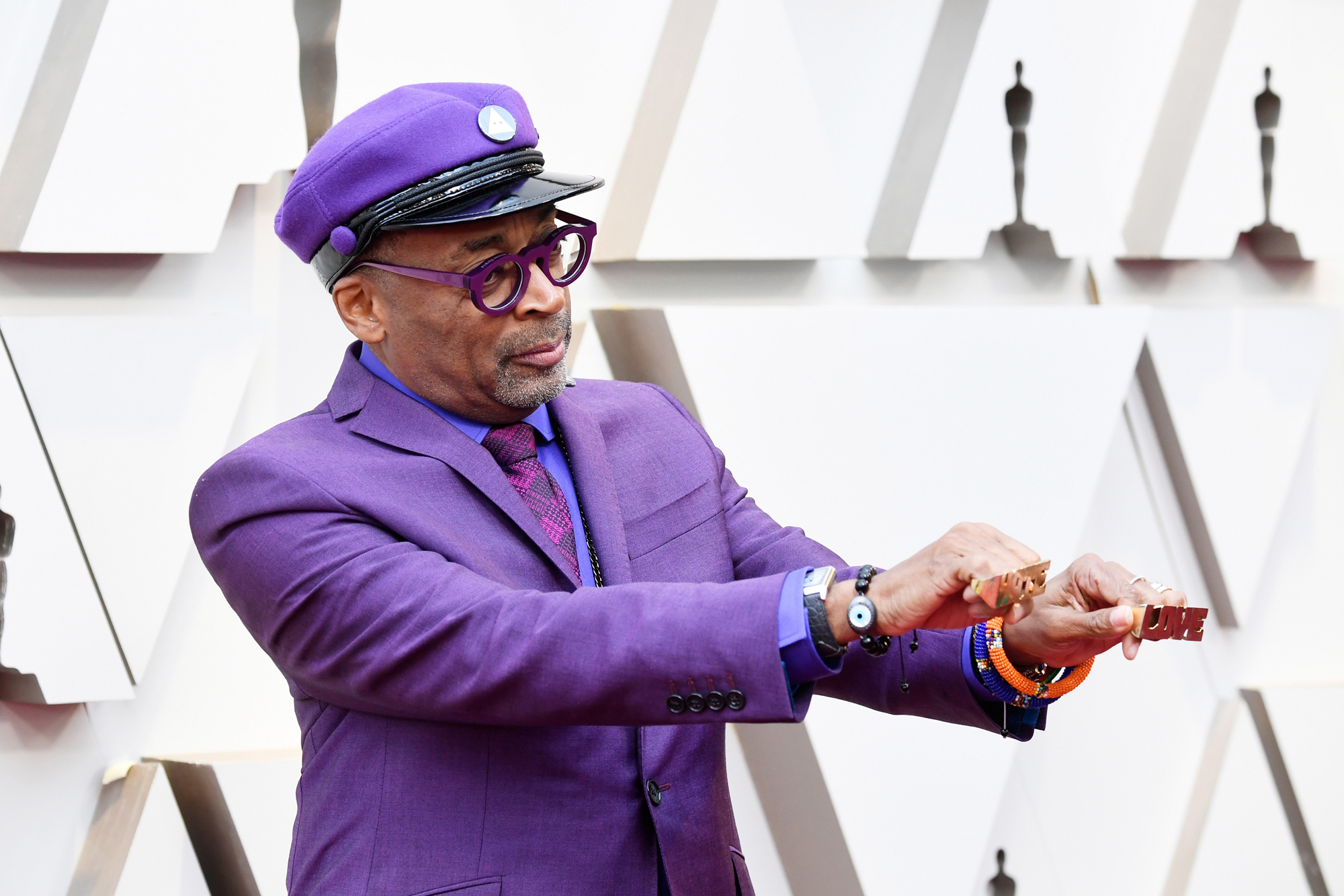 Spike Lee wearing the Reverso Classic Medium Duoface Small Seconds