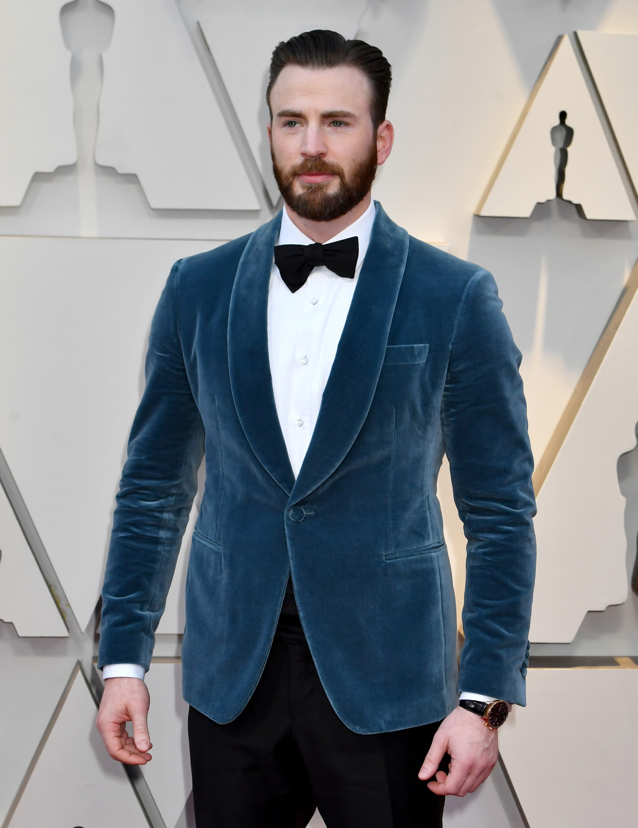 Chris Evans wearing the Portugieser Chronograph (IW371482)