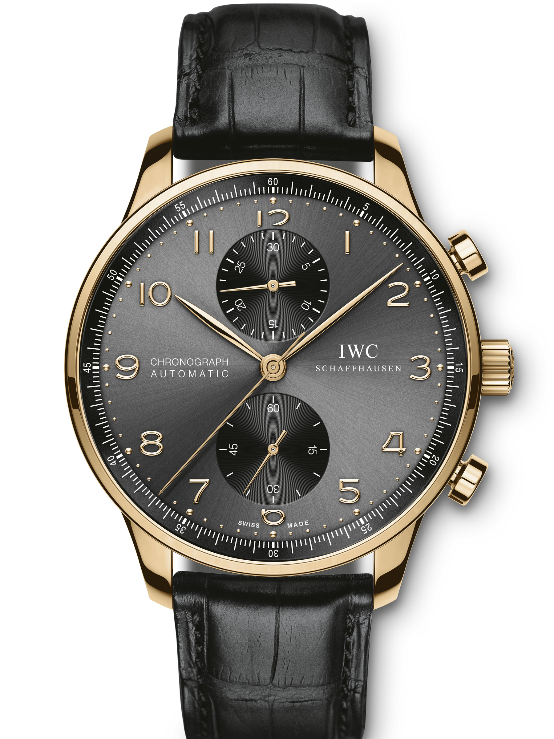 He was wearing the IWC Portugieser Chronograph (IW371482)