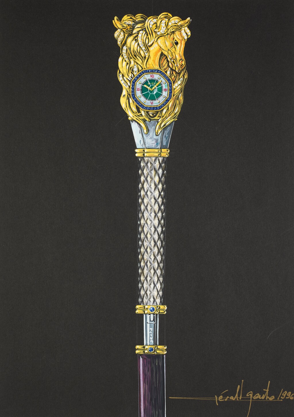 Gerald Genta's design of a sword cane