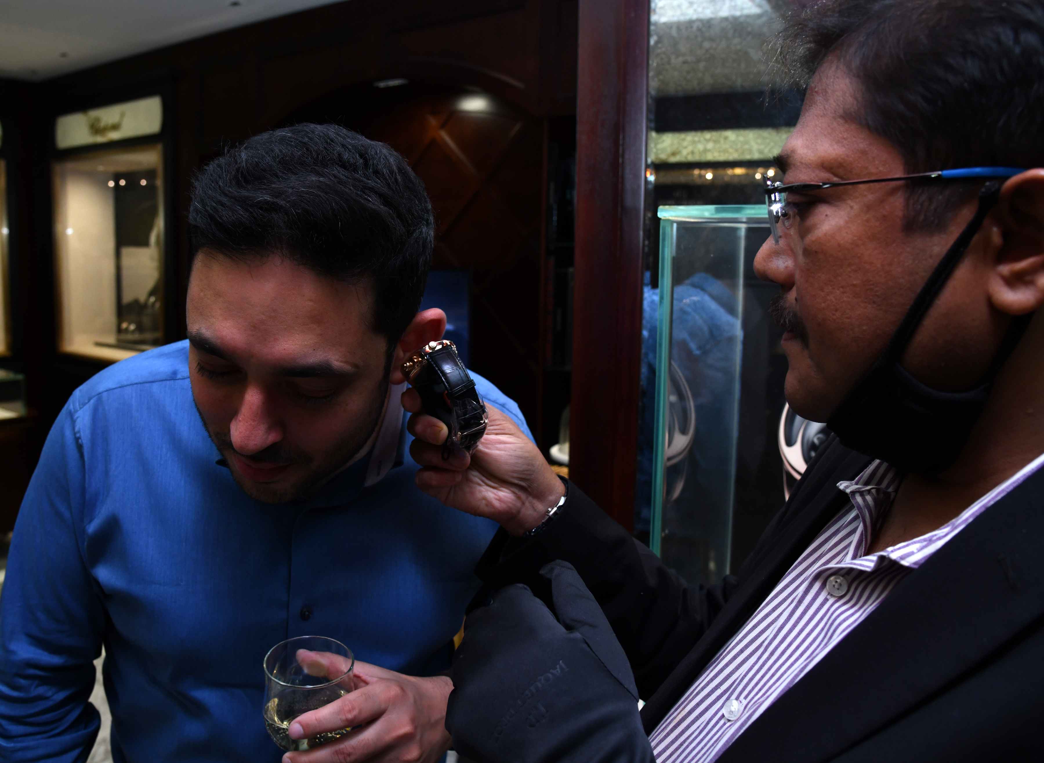 Watch collector Gaurav Tandon hears the chiming of the watch