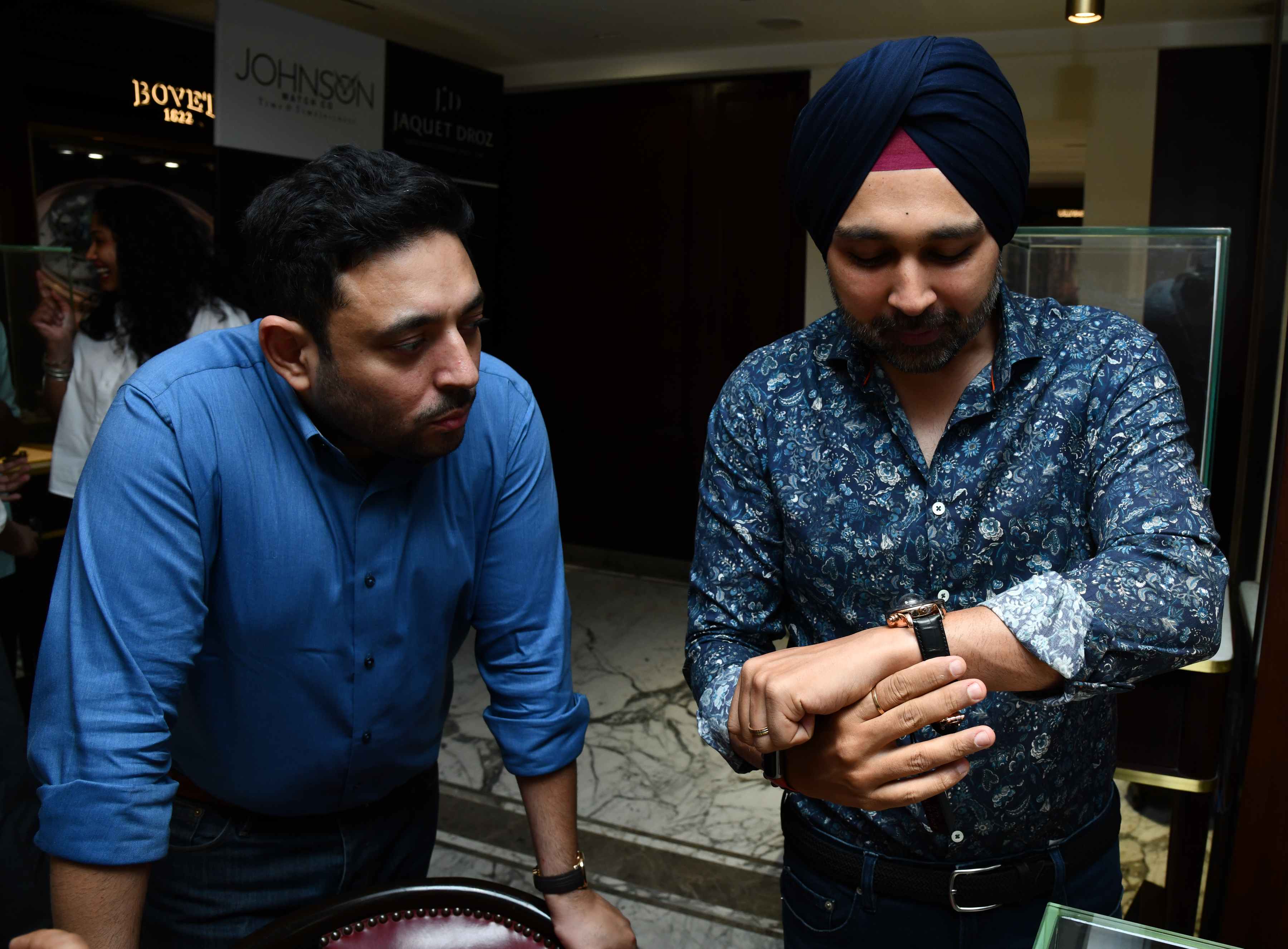 Collector Gurmeet Singh with Gaurav Tandon