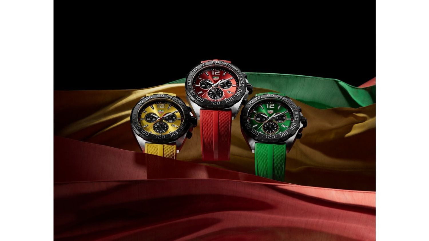 TAG Heuer showcases new Formula 1 Chronograph in three colours