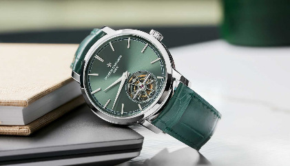 Vacheron Constantin's Traditionnelle Tourbillon with green dial