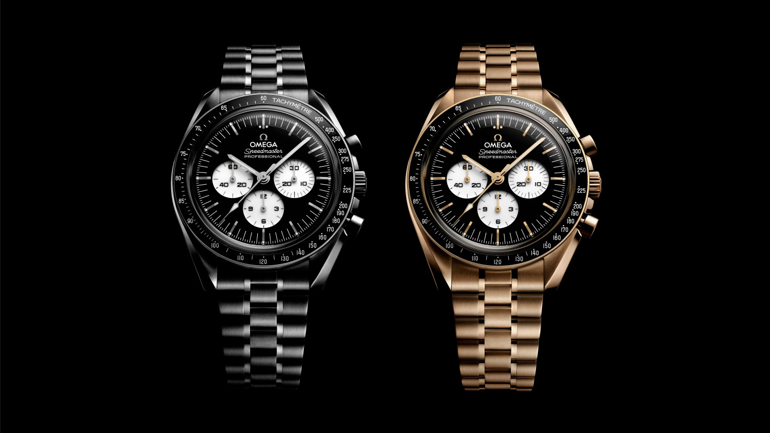Omega Speedmaster Moonwatch in Black and White